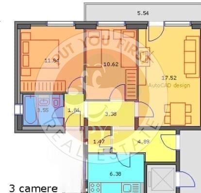 Doamna Ghica | 3 camere | 64mp | Decomandat | B9434